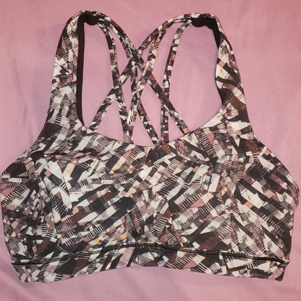 Lululemon size 4 multi-colored sports bra